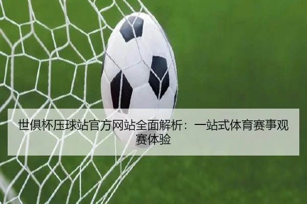 世俱杯压球站官方网站全面解析：一站式体育赛事观赛体验